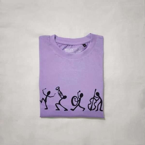 The Musicians- Unisex Graphic T-Shirt- Baby Violet - Image 5