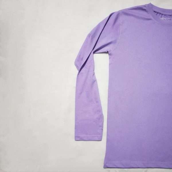 Solid Baby Violet- Unisex T-Shirt- Full Sleeve - Image 3