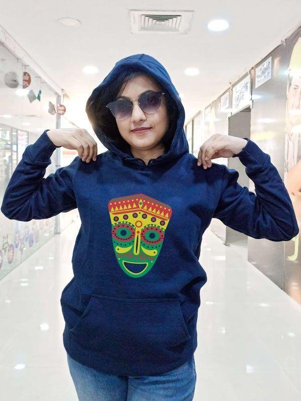 MUKHOS_2 Hoodie- Navy Blue - Image 2