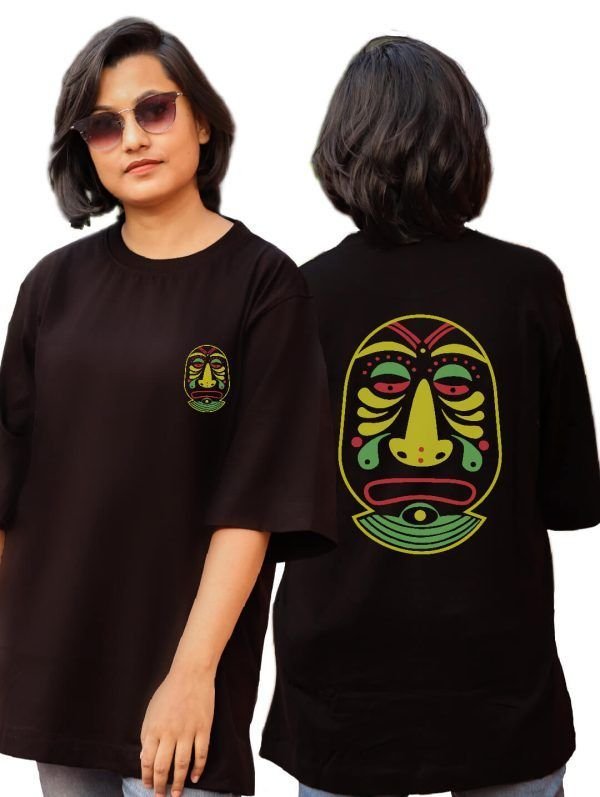 Mukhos- Black Oversized T-Shirt - Image 2