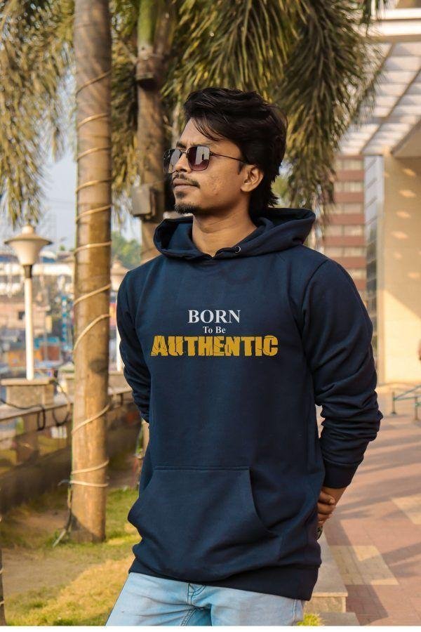 AUTHENTIC Hoodie- Navy Blue - Image 2