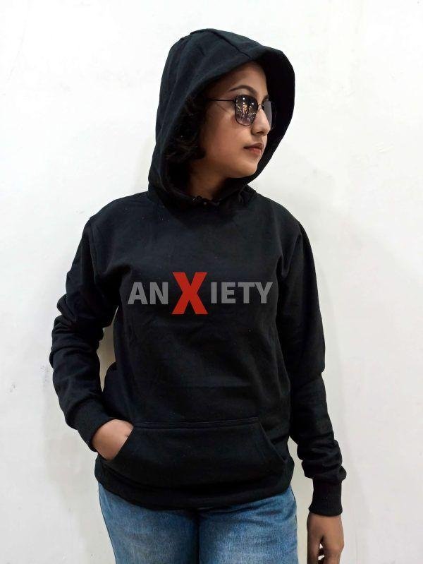 ANXIETY Hoodie- Black - Image 2