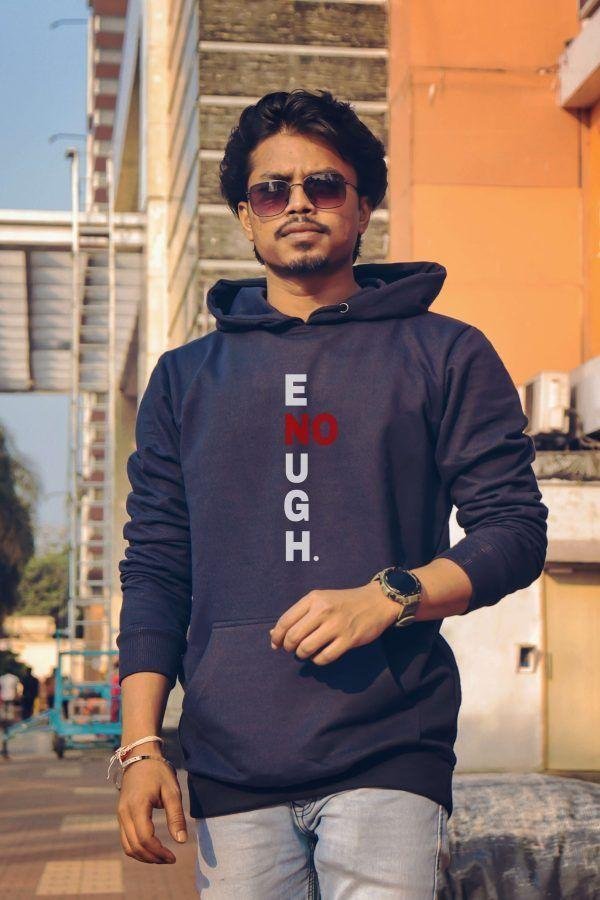 ENOUGH Hoodie- Navy Blue