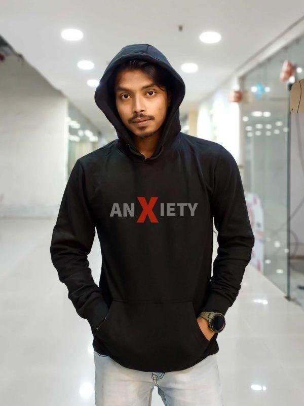 ANXIETY Hoodie- Black