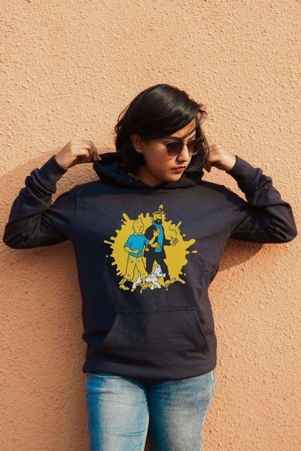 TINTIN Hoodie- Black - Image 2