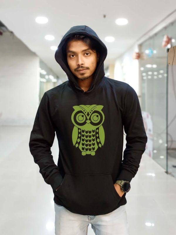 PYACHA (THE OWL) Hoodie- Black - Image 2