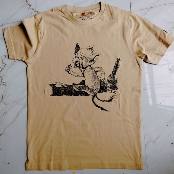 Hukomukho Hyangla- Graphic T-Shirt- Beige