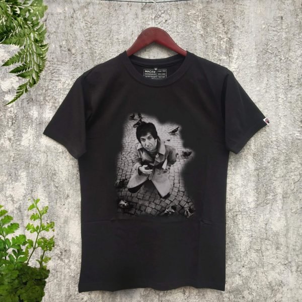 L. COHEN PORTRAIT_1 (Suzanne) Graphic T-Shirt- Black